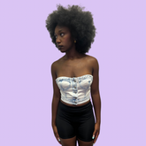 Denim Bustier Top