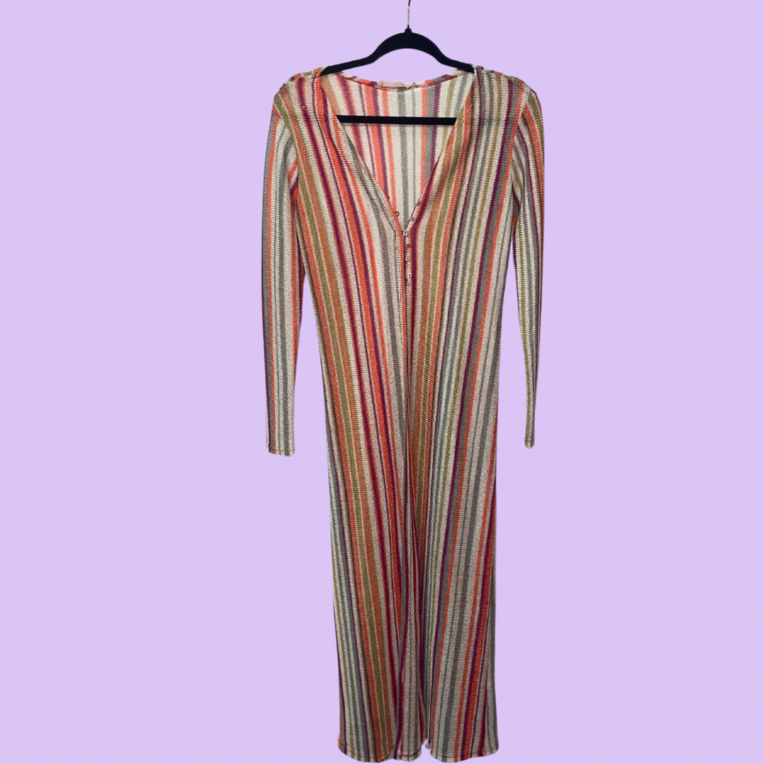 Rainbow Striped Cardigan