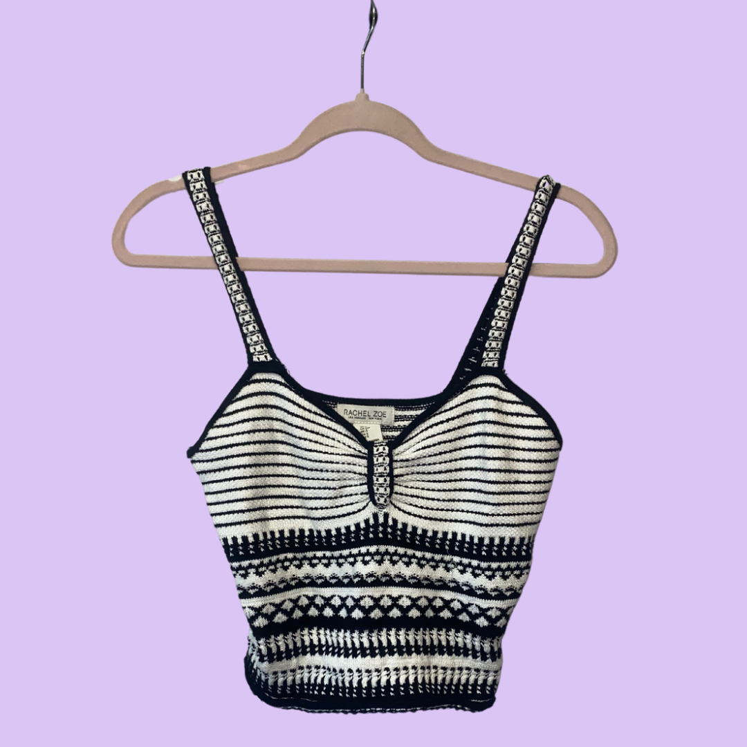 Patterned Sweater Tank