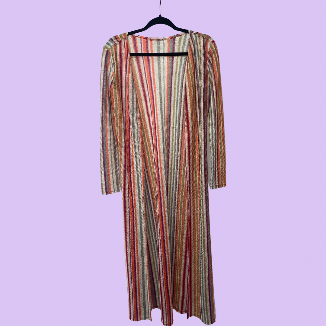 Rainbow Striped Cardigan