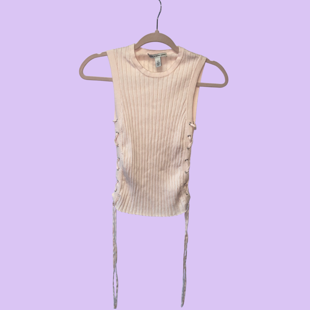 Side Laced Sweater Tank