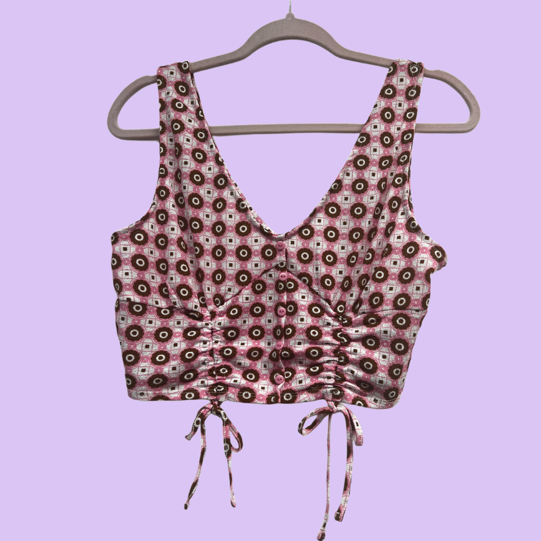 Pink Ruched Top