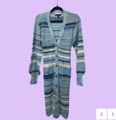 Blue Stipped Rib