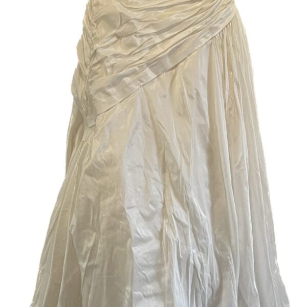 White Rhinestone Wedding Gown